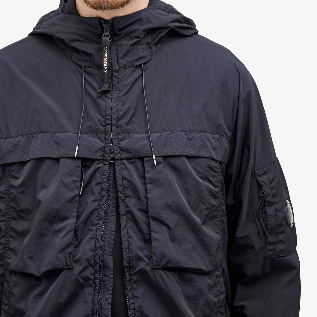 CP Company Men's Chrome-R Hooded Jacket Total Eclipse